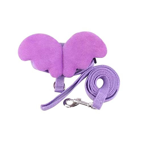 Dickly Angel Haustiergeschirr mit Leine, Hasenweste, Katzengeschirr, Hundeleinen, Haustiergeschirr für Frettchen, kleine Hunde, Haustierzubehör, M Veilchen Dickly Angel Haustiergeschirr mit Leine, Hasenweste, Katzengeschirr, Hundeleinen, Haustiergeschirr für Frettchen, kleine Hunde, Haustierzubehör, M Veilchen von Dickly