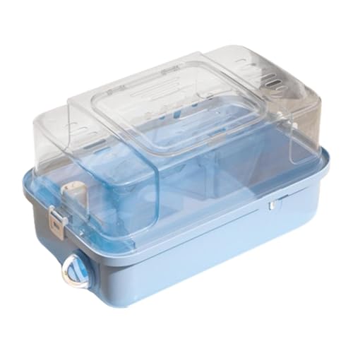 Dickly Ausgehender Hamsterkäfig, Lebensraum, Tragetasche, Kleintier-Reisetasche für Ratten, Blau Dickly Ausgehender Hamsterkäfig, Lebensraum, Tragetasche, Kleintier-Reisetasche für Ratten, Blau von Dickly