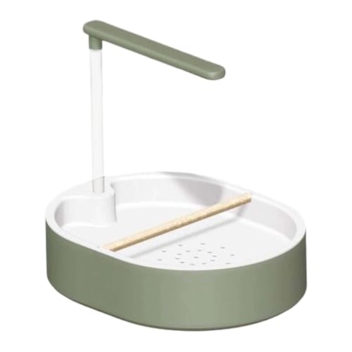 Dickly Automatische Vogelbadewanne, Papageienbadedusche mit Pumpe, Haustierbadespielzeug für mittelgroße Vögel von Dickly