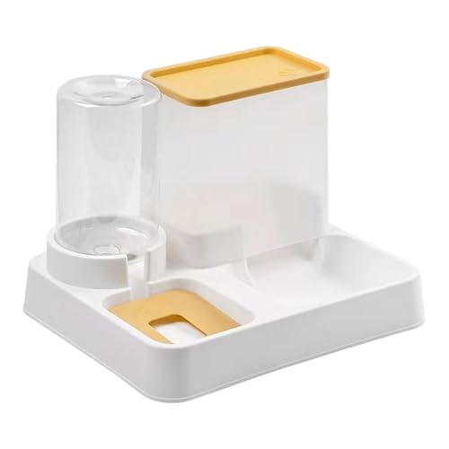 Dickly Automatischer Katzenfutterspender, 2-in-1-Futter- und Wasserspender-Set, Glatte Oberfläche, abnehmbare Trocken- und Nasstrennung, für Hunde, Dickly Automatischer Katzenfutterspender, 2-in-1-Futter- und Wasserspender-Set, Glatte Oberfläche, abnehmbare Trocken- und Nasstrennung, für Hunde, von Dickly