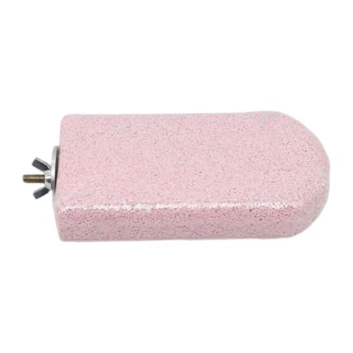 Dickly Barsch Plattform Schnabel Schleifen Stein Fuß Krallen Trimmer Papagei Stehen für Kleine Mittel Vögel, Rosa von Dickly