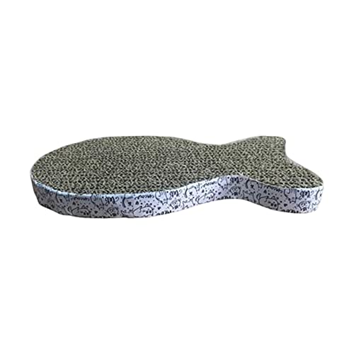 Dickly Cat Scratcher Karton Wellpappe Kratzunterlage Nest Katze Kratzmatte für Schleifkralle, Fisch Dickly Cat Scratcher Karton Wellpappe Kratzunterlage Nest Katze Kratzmatte für Schleifkralle, Fisch von Dickly