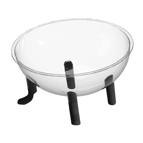Dickly Clear Space Capsule Katzenbett-Spielzeug, tragbar, erhöht, vierbeinig, Haustierbedarf, vielseitige Haustiermöbel, Kätzchen-Schlafnest, Schwarz von Dickly