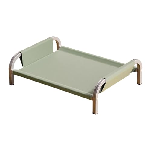 Dickly Erhöhtes Haustierbett, erhöhtes Katzen- und Hundebett, atmungsaktiv, tragbar, bequem, Kinderbett, Haustierhängematte für Hauskatzen, Welpen, GrÜn, XL von Dickly