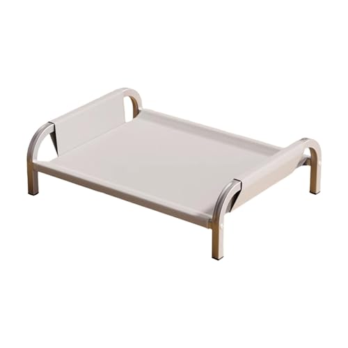 Dickly Erhöhtes Haustierbett, erhöhtes Katzen- und Hundebett, atmungsaktiv, tragbar, bequem, Kinderbett, Haustierhängematte für Hauskatzen, Welpen, Grau, XL von Dickly