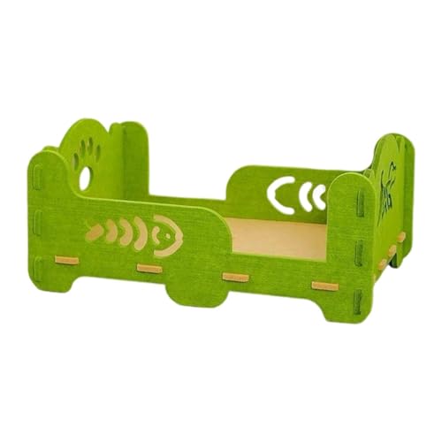 Dickly Filz-Katzenbett, Lounge-Bett, Nest, Kätzchenhaus zum Schlafen für drinnen und draußen, Katzen, Kätzchen, Spielen, 52cmx36cmx25cm von Dickly