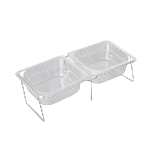 Dickly Geneigter Katzenfutternapf, Hundefutternapf, Rutschfester Nackenschutz, Stabiler Stand, leicht zu reinigen, Acrylnapf, Edelstahlrahmen, Doppelschale Dickly Geneigter Katzenfutternapf, Hundefutternapf, Rutschfester Nackenschutz, Stabiler Stand, leicht zu reinigen, Acrylnapf, Edelstahlrahmen, Doppelschale von Dickly