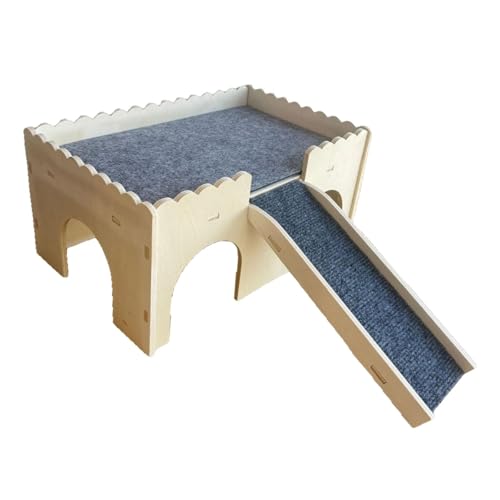 Dickly Hamsterhaus mit Spielplatz, Hütte, Lebensraum für kleine Tiere, Versteck für Meerschweinchen, Plattendicke 5 Mm Dickly Hamsterhaus mit Spielplatz, Hütte, Lebensraum für kleine Tiere, Versteck für Meerschweinchen, Plattendicke 5 Mm von Dickly