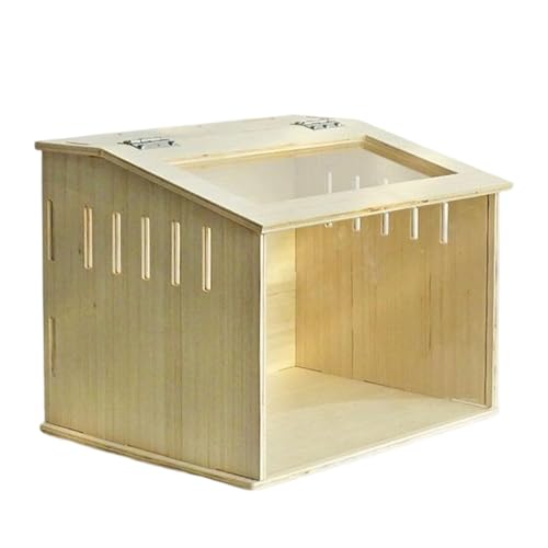 Dickly Hamsterkäfig Nistkasten Mäuse und Ratten Lebensraum Fütterung Box für Meerschweinchen Maus, 40cmx30cmx30cm von Dickly