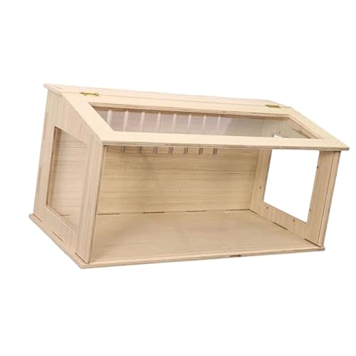 Dickly Hamsterkäfig für Kleintiere, Hühnernest mit Zugang, Futterstation für Chinchillas, Klare Seiten 60cm von Dickly