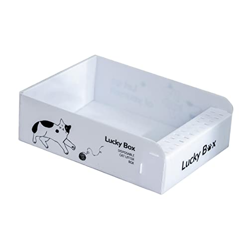 Dickly Haustier-Katzentoilette, Einweg-Katzentoilette, Sandkasten, langlebig, Bettpfanne, Tiefe Toilette, Oben offen, Haustier-Katzentoilette, Katzentoilette, 54cmx40cmx17cm Dickly Haustier-Katzentoilette, Einweg-Katzentoilette, Sandkasten, langlebig, Bettpfanne, Tiefe Toilette, Oben offen, Haustier-Katzentoilette, Katzentoilette, 54cmx40cmx17cm von Dickly