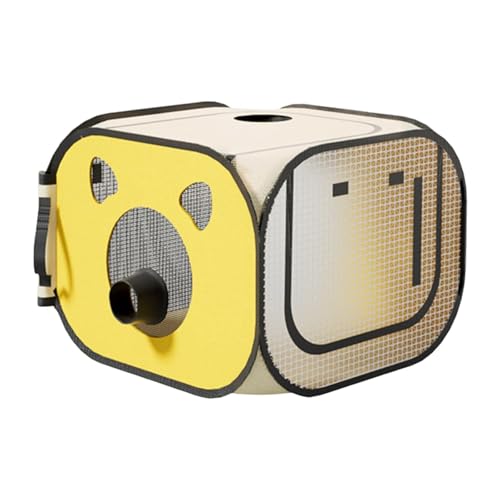 Dickly Haustier-Trockenbox für Hunde und Katzen, Fellpflegehaus, faltbar, Anti-Haar-Fliegen-Trocknerkäfig von Dickly