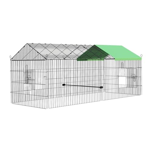 Dickly Hühnerstall, Geflügelkäfig, Stall, Zaun, Kiste, Laufstall, Gehege für Kleintiergänse, Grüne Regenabdeckung Dickly Hühnerstall, Geflügelkäfig, Stall, Zaun, Kiste, Laufstall, Gehege für Kleintiergänse, Grüne Regenabdeckung von Dickly