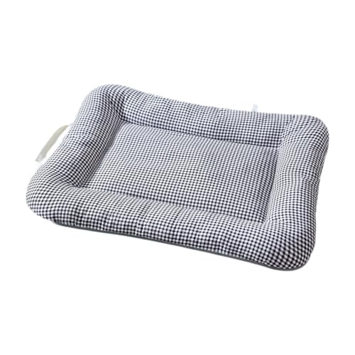 Dickly Hundebett, Schlafmatratze, Katzenbett, warmes Haustierkissen für Welpen, Hunde, Katzen, Kätzchen, Schwarz-Weiss, L von Dickly