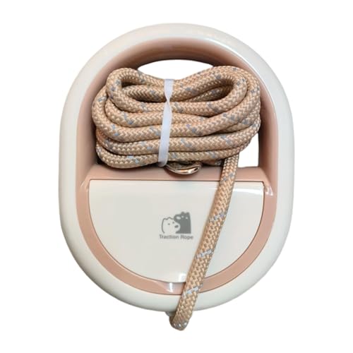 Dickly Hundeleine Haustier Reflektierendes Laufband Haustier Laufleine zum Joggen, Braun 2m von Dickly