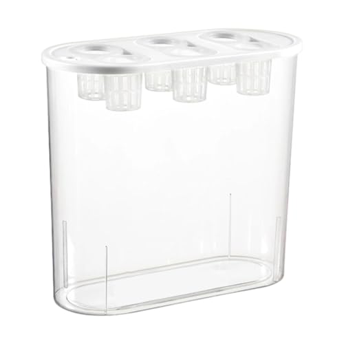 Dickly Hydrokultur-Züchterbox für den Innenbereich, Tisch-Mini-Aquarium, transparent, hydroponische Pflanzbox, Weiß von Dickly