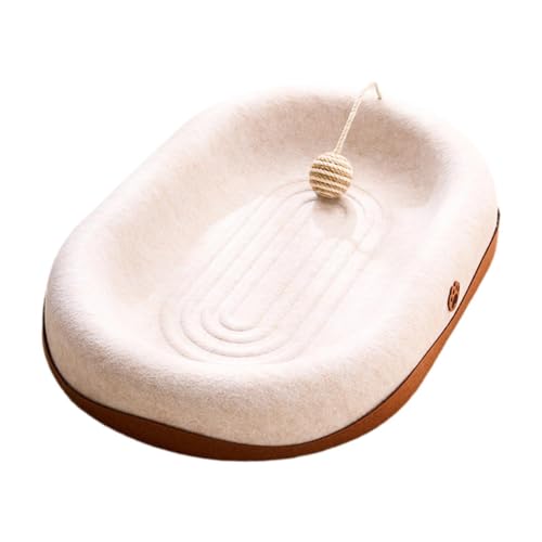 Dickly Katzenbett Katzenkratzbrett Heimtierbedarf Schleifkralle mit Ball Übung Oval Katzenkratzbrett Kätzchen Interaktives Spielzeug, mit Kugel Dickly Katzenbett Katzenkratzbrett Heimtierbedarf Schleifkralle mit Ball Übung Oval Katzenkratzbrett Kätzchen Interaktives Spielzeug, mit Kugel von Dickly