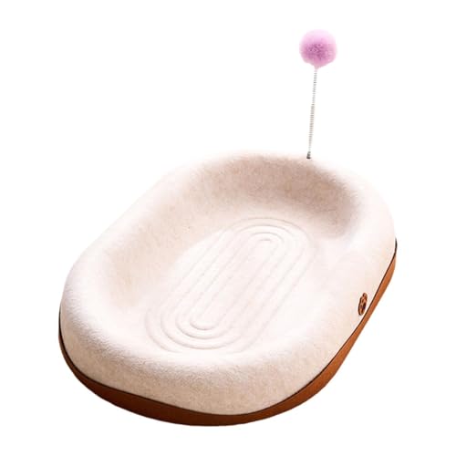 Dickly Katzenbett Katzenkratzbrett Heimtierbedarf Schleifkralle mit Ball Übung Oval Katzenkratzbrett Kätzchen Interaktives Spielzeug, mit Spring Ball Dickly Katzenbett Katzenkratzbrett Heimtierbedarf Schleifkralle mit Ball Übung Oval Katzenkratzbrett Kätzchen Interaktives Spielzeug, mit Spring Ball von Dickly