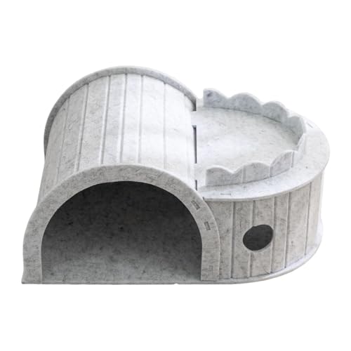 Dickly Katzenhaus aus Karton, Katzentunnel, bequem, Heimtierbedarf, Dekoration, Katzenkratzbrett, Kratzbrett für Kätzchen, Grau Dickly Katzenhaus aus Karton, Katzentunnel, bequem, Heimtierbedarf, Dekoration, Katzenkratzbrett, Kratzbrett für Kätzchen, Grau von Dickly