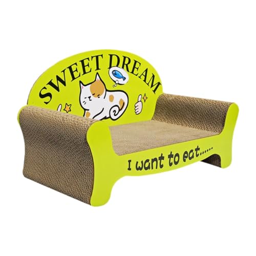 Dickly Katzenkratzbaum, Couchbett, Liege, Sofaform, Katzenkratzmatte, Katzencouch zum Spielen, GrÜn Dickly Katzenkratzbaum, Couchbett, Liege, Sofaform, Katzenkratzmatte, Katzencouch zum Spielen, GrÜn von Dickly