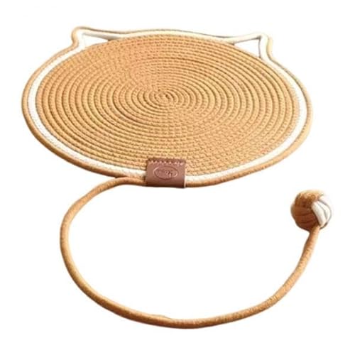 Dickly Katzenkratzmatte, Kratzbrett, Haus, Spielen, Ersatz für Innenräume, Katzen, Kätzchen mit Ball, Katzenkratzbrett aus Karton, Braun von Dickly