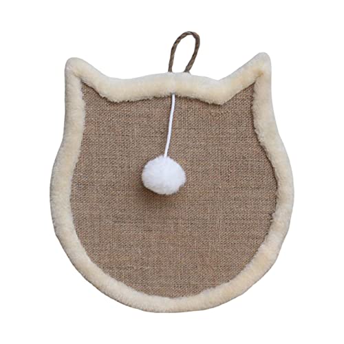 Dickly Katzenkratzunterlage Katzenkratzer Sisal Katzenkratzer Verschleißfestes Zubehör Matte Ball Spielzeug für Wandkätzchen, Katzenkopf Dickly Katzenkratzunterlage Katzenkratzer Sisal Katzenkratzer Verschleißfestes Zubehör Matte Ball Spielzeug für Wandkätzchen, Katzenkopf von Dickly