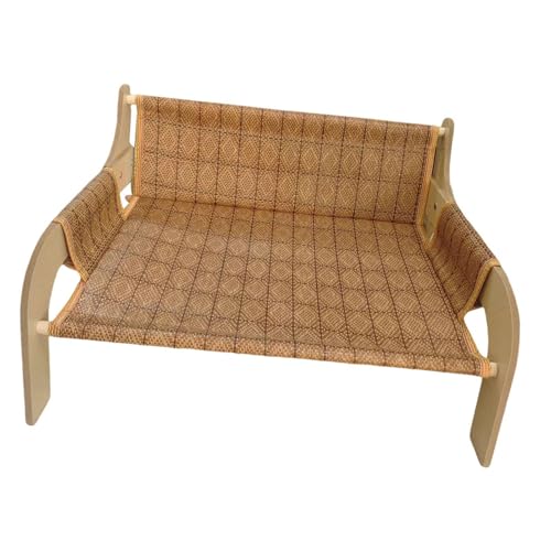 Dickly Katzensofabett Erhöhtes Katzensofa Indoor-Katzen Liegecouch Kätzchen Kratzbett, Polyester Groß von Dickly