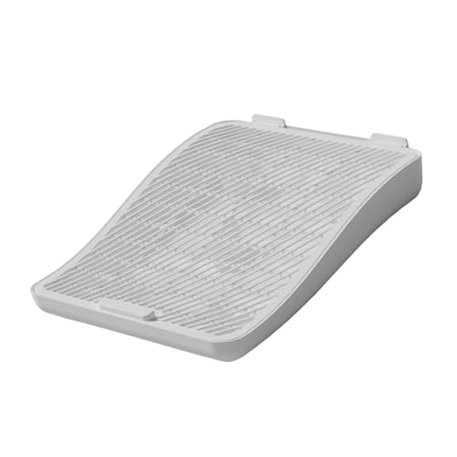Dickly Katzenstreu Box Matte Doppel Schicht Trapping Matte Wurf Catcher Pad für Kätzchen, Weiß von Dickly