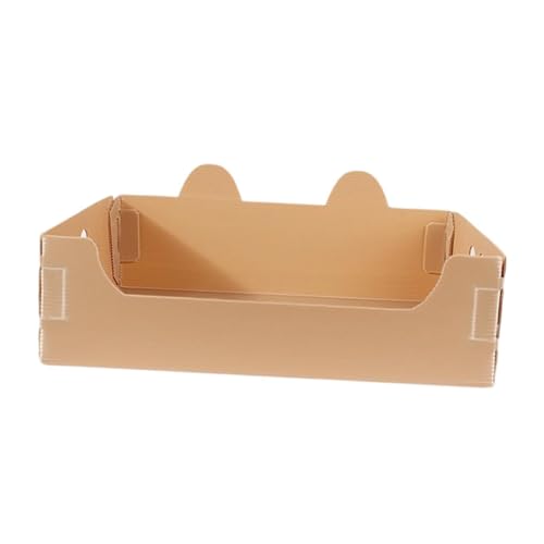 Dickly Katzentoilette, Reisetoilette, offene Katzentoilette, Töpfchen, Toilette für kleine Tiere, Hase, Braun von Dickly