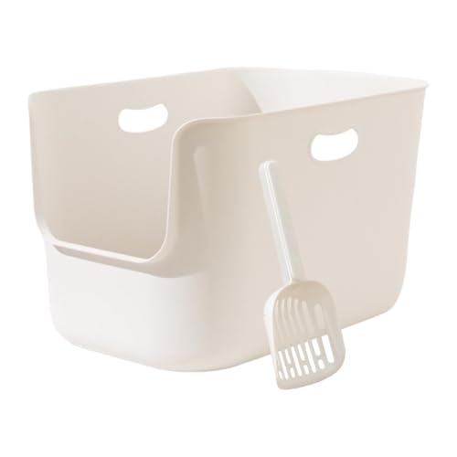 Dickly Katzentoilette mit Offener Oberseite, Spritzwassergeschützt, Leicht zu Reinigen, Katzen Haustierbedarf, Katzentoilette mit Hohen Seitenwänden für Klei, XL Dickly Katzentoilette mit Offener Oberseite, Spritzwassergeschützt, Leicht zu Reinigen, Katzen Haustierbedarf, Katzentoilette mit Hohen Seitenwänden für Klei, XL von Dickly