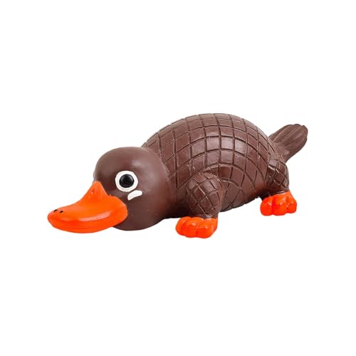 Dickly Kauspielzeug für Hunde, interaktives Hundespielzeug aus Latex für Aggressive Kauer, Welpenzähne, Kauspielzeug, Braun von Dickly