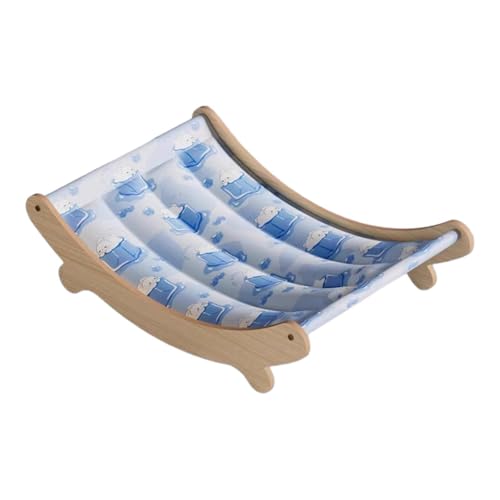 Dickly Kühlender Katzenhängesessel, Haustiermöbel, erhöhter Loungesessel mit Holzrahmen, zu installierendes Katzenbett für Kleintierwelpen, Blau, 59x31.5x15cm Dickly Kühlender Katzenhängesessel, Haustiermöbel, erhöhter Loungesessel mit Holzrahmen, zu installierendes Katzenbett für Kleintierwelpen, Blau, 59x31.5x15cm von Dickly