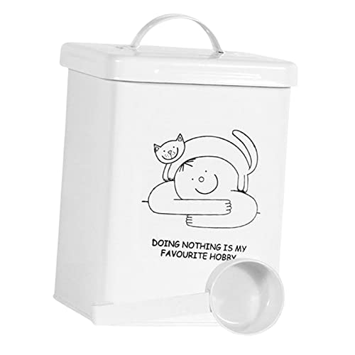 Dickly Luftdichte Aufbewahrungsdose für Haustierfutter, Aufbewahrungsbehälter für Hunde- und Katzenfutter mit Deckel, m von Dickly