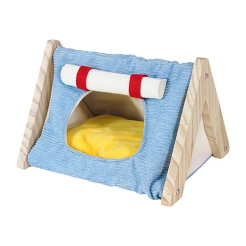 Dickly Meerschweinchenbett, Haus, Käfigzubehör, Versteck, Höhle, Meerschweinchenversteck für Den Winter, Schlafen, Spielen, Chinchilla, Igel, Blau Dickly Meerschweinchenbett, Haus, Käfigzubehör, Versteck, Höhle, Meerschweinchenversteck für Den Winter, Schlafen, Spielen, Chinchilla, Igel, Blau von Dickly