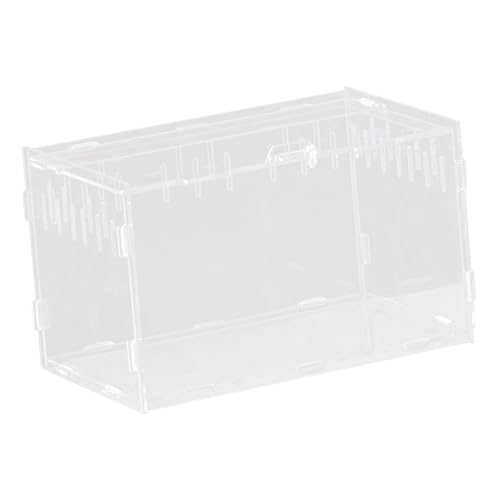 Dickly Reptilien-Futterbox, Tier-Lebensraum-Käfig-Behälter, Reptilien-Terrarium für Schildkröten, Geckos, Schlangen, Frösche, 25x15x15cm Dickly Reptilien-Futterbox, Tier-Lebensraum-Käfig-Behälter, Reptilien-Terrarium für Schildkröten, Geckos, Schlangen, Frösche, 25x15x15cm von Dickly
