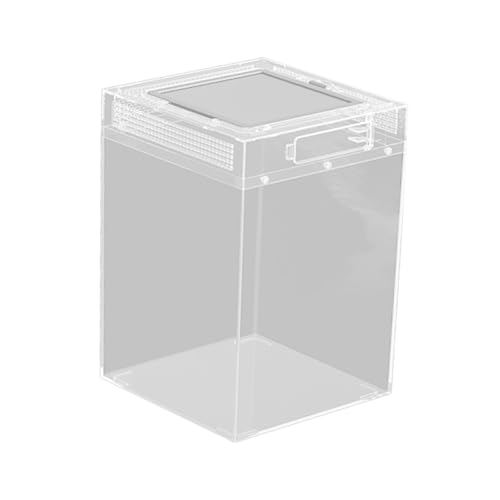 Dickly Reptilien-Terrarium, Reptilien-Fütterungsbox, transparenter Reptilienkäfig, Lebensraumkäfig für Terrapin, L Dickly Reptilien-Terrarium, Reptilien-Fütterungsbox, transparenter Reptilienkäfig, Lebensraumkäfig für Terrapin, L von Dickly