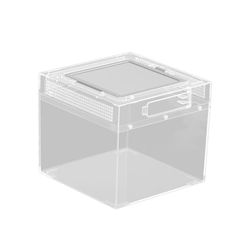 Dickly Reptilien-Terrarium, Reptilien-Fütterungsbox, transparenter Reptilienkäfig, Lebensraumkäfig für Terrapin, M Dickly Reptilien-Terrarium, Reptilien-Fütterungsbox, transparenter Reptilienkäfig, Lebensraumkäfig für Terrapin, M von Dickly
