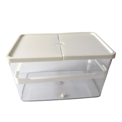 Dickly Schildkrötentank, Terrapin-Zuchtbox, Kratzfest, multifunktional, mit Deckel, Aquarium-Lebensraum für Schildkröten, Krabben, Flusskrebse, Weiß Dickly Schildkrötentank, Terrapin-Zuchtbox, Kratzfest, multifunktional, mit Deckel, Aquarium-Lebensraum für Schildkröten, Krabben, Flusskrebse, Weiß von Dickly