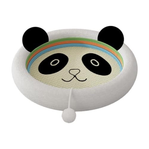 Dickly Sisal-Katzenkratzbrett, Sisal-Katzenkratzbrett, praktisches interaktives Spielzeug, Schlafbett, Panda von Dickly