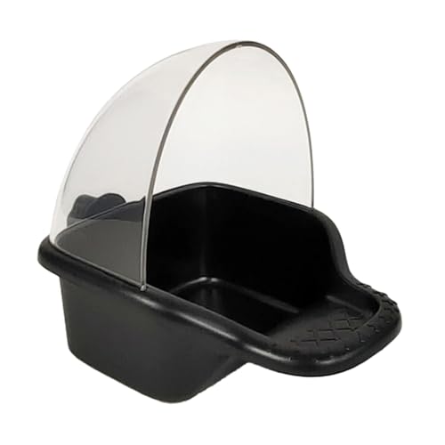 Dickly Vogelfutterspender für Käfig, Wasserspender, Käfigzubehör, Hängende Futterbox für Wellensittiche, Schwarz Dickly Vogelfutterspender für Käfig, Wasserspender, Käfigzubehör, Hängende Futterbox für Wellensittiche, Schwarz von Dickly
