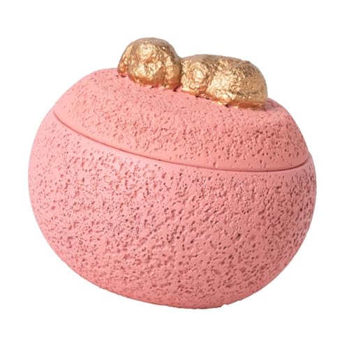 Dickly Zementurne für Hunde, Aufbewahrungsbehälter mit Deckel, Gedenkbox für Tierasche, 350 Ml, Rosa Dickly Zementurne für Hunde, Aufbewahrungsbehälter mit Deckel, Gedenkbox für Tierasche, 350 Ml, Rosa von Dickly