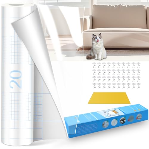 Dictien 40 X 500CM Kratzschutz Sofa Katze, Anti Kratz Folie Für Katzen, Klebefolie Transparent, Zum Schutz von Möbeln, Sofas, Türen und Wänden vor Katzenkratzern Dictien 40 X 500CM Kratzschutz Sofa Katze, Anti Kratz Folie Für Katzen, Klebefolie Transparent, Zum Schutz von Möbeln, Sofas, Türen und Wänden vor Katzenkratzern von Dictien