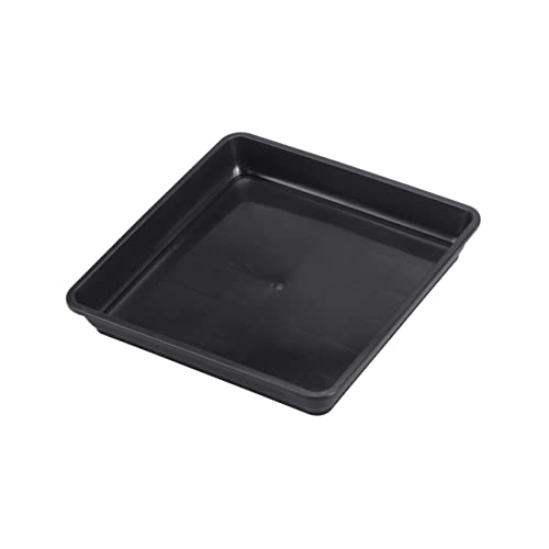 Didiseaon 10 Stück Plastik -Chassis Pflanzenwasserschale Topfwasserschale Quadratisch Pflanzenuntersetzer Quadratisch Garten Tablett Behälter Schwarzwassertablett Quadrat Tabletts Black von Didiseaon