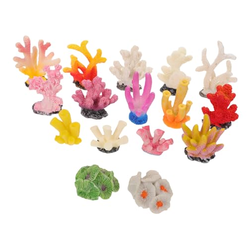 Didiseaon 16 Stück Teiliges Aquarium Korallen Deko Künstliches Korallenriff aus Robustem Harz Mini Aquarium Landschaftsdekoration Farbenfrohe Künstliche Korallen für Fischbecken Sicher und Didiseaon 16 Stück Teiliges Aquarium Korallen Deko Künstliches Korallenriff aus Robustem Harz Mini Aquarium Landschaftsdekoration Farbenfrohe Künstliche Korallen für Fischbecken Sicher und von Didiseaon