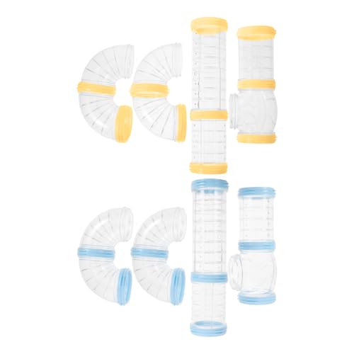 Didiseaon 2Sätze Hamsterkäfig DIY Röhrenverbindung Transparentes Zubehör für Ratten und Hamsterkäfige Fördert Räumliches und Spielvergnügen Didiseaon 2Sätze Hamsterkäfig DIY Röhrenverbindung Transparentes Zubehör für Ratten und Hamsterkäfige Fördert Räumliches und Spielvergnügen von Didiseaon