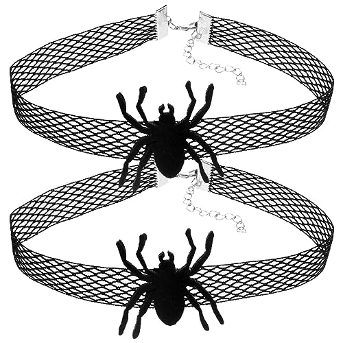 Didiseaon 2st Halloween-katzenfliegen Halloween-katzenhalsband Katzenkostüme Halloween-welpenhalsband Katzen-Halsband Halstuch Mit Schwarzer Katze Kleiner Schal Mit Spinne Stoff Haustier von Didiseaon