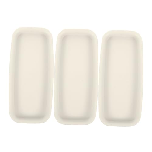 Didiseaon 3 Stück Wasserdichtes Tablett Topfbodenschalen Pflanzenschalen Für Große Töpfe Groß Trog Pflanzer Sprossenträger Pflanzentopfsaucer -rechteck Pflanzentopfschalen Weiß Plastik von Didiseaon