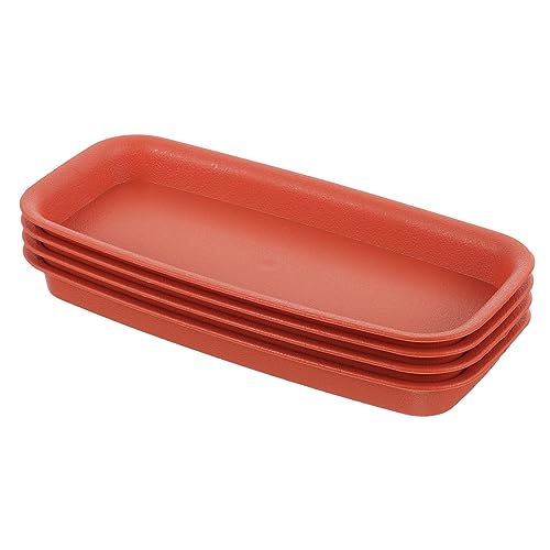 Didiseaon 4 Stück Wasserdichtes Tablett Untersetzer für Pflanzenentwässerung klare Töpfe für Pflanzen blumenkübel untersetzer blumentopfuntersetzer plastikpflanzen pflanzentopf Pflanzschale von Didiseaon