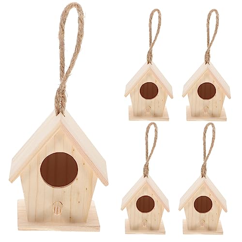 Didiseaon 5 Stück Mini Vogelhaus Anhänger aus Holz Dekorative Gartenornamente für Heim und Party für DIY Mikro Landschaften und Fotodekoration Zufällige Farbe Didiseaon 5 Stück Mini Vogelhaus Anhänger aus Holz Dekorative Gartenornamente für Heim und Party für DIY Mikro Landschaften und Fotodekoration Zufällige Farbe von Didiseaon