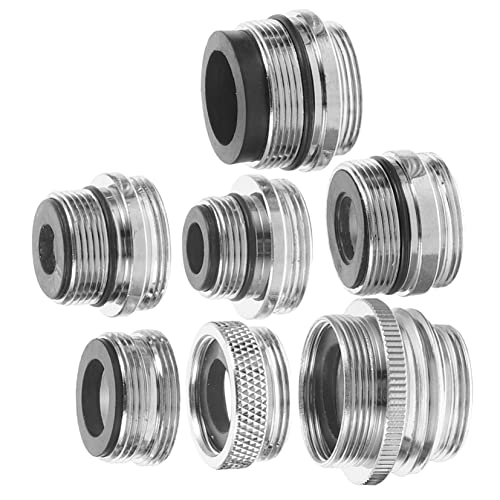 Didiseaon 7 Stück Schlauchadapter für Spültischarmatur Wasserhahn gartenschlauch Adapter gewindebohrer Adapter gartenschlauch Spültischarmatur zum Schlauchadapter Kupfer Silver Didiseaon 7 Stück Schlauchadapter für Spültischarmatur Wasserhahn gartenschlauch Adapter gewindebohrer Adapter gartenschlauch Spültischarmatur zum Schlauchadapter Kupfer Silver von Didiseaon